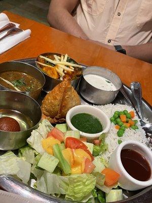 Kadhai Paneer Thali