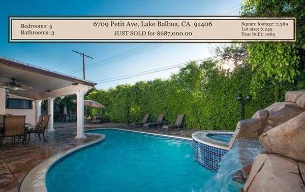 Sold for $687,000.00 ~ 6709 Petit Ave, Lake Balboa, CA 91406