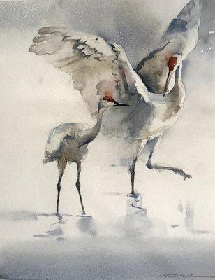 "Hold Nothing Back" 10 x 8 watercolor on rag by Kathryn Mapes Turner