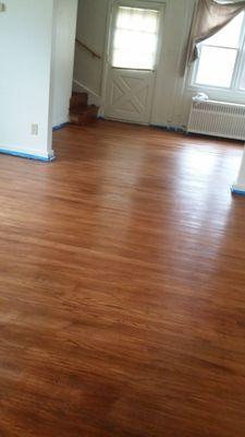 Refinished floor