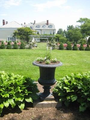 View of the house from the grounds.