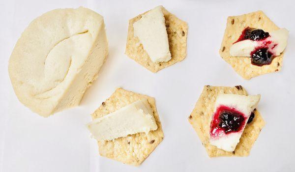 Our Macadamia Nut "Brie" is perfect with crackers!