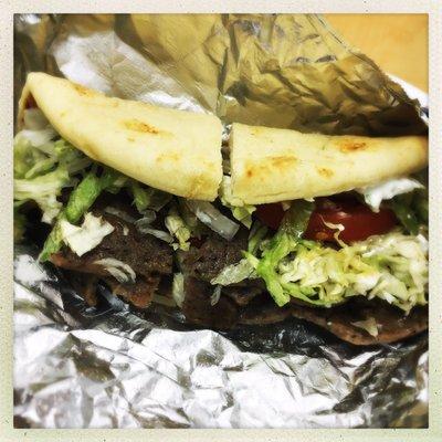 Gyro sandwich for $4. No complaints here.