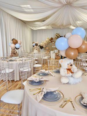 Teddy Bear Baby Shower Setup