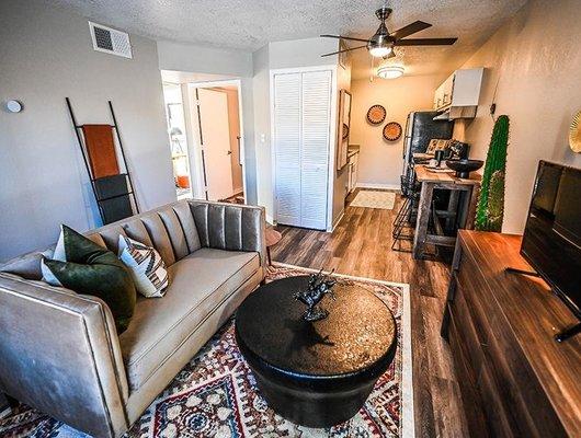 Living Room at Dakota Canyon Apartments