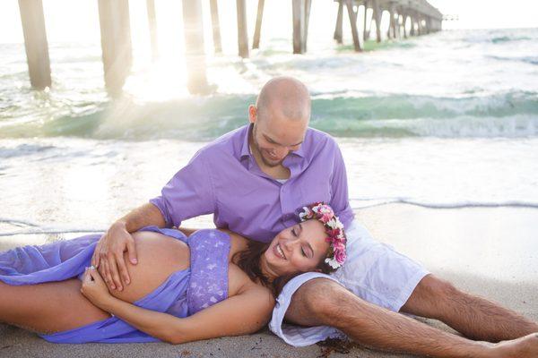 Maternity Shoot at the Beach. Ylsa Rodriguez Photography. Weston Florida