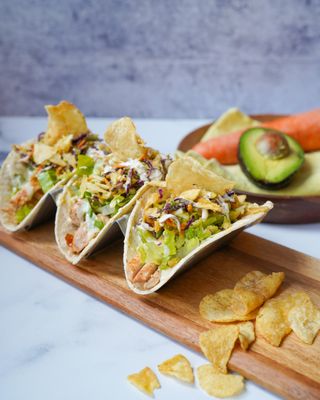 Spicy Honey BBQ Chicken Tacos