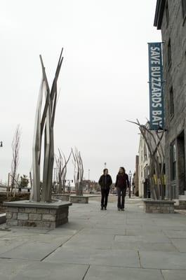 "Habitat" outdoor eelgrass sculpture plaza