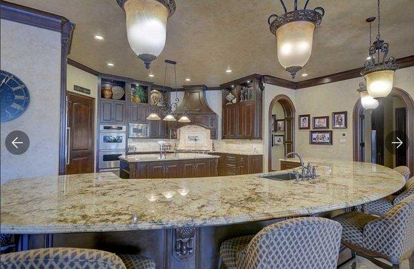 Beautiful Granite Countertops Installed at this home in The Woodlands, TX