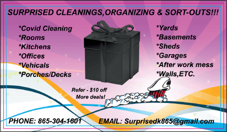 Surprised Cleanings Organizing & Sort Outs