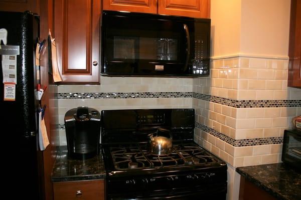 The new backsplash.