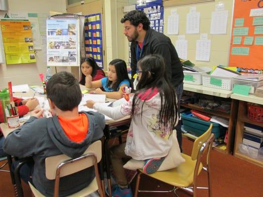 Students at Washington Elementary