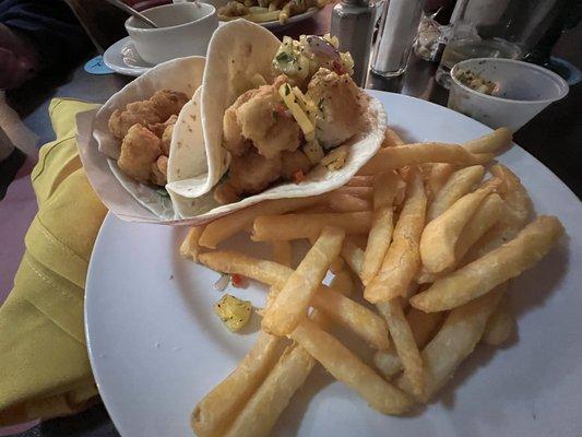 Fried Haddock tacos