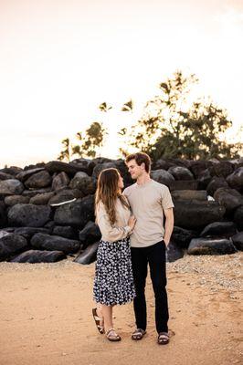 Couples session in Kapa'a