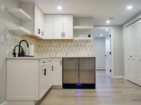 Basement and bathroom renovation in Pleasantville.