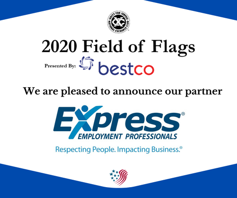 We always welcome the opportunity to honor our Veterans. Look for the next Field of Flags in 2021!