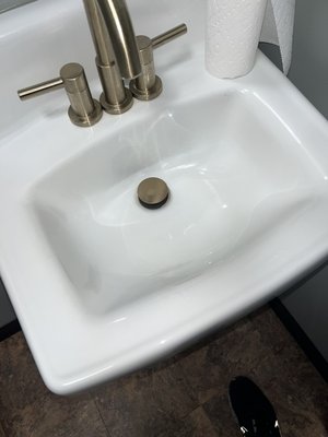 Public Restroom Sink Surface sanitation