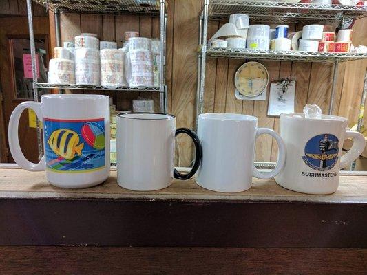 New sublimation mugs available.