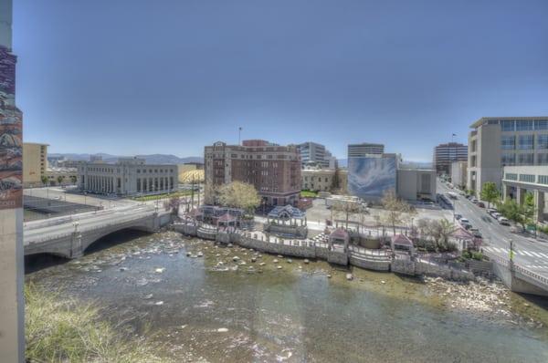 Beautiful Truckee River in Downtown Reno