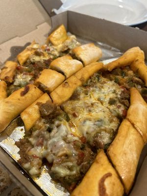 Egyptian sausage pie