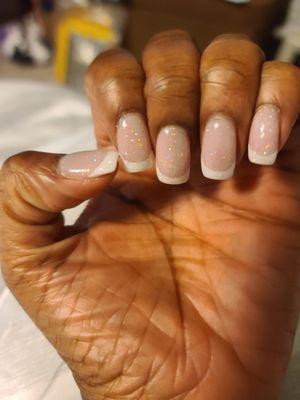 Glitter French Manicure