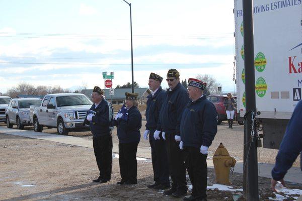 Raising of our Flag, performed by the District 5 VFW Honored Guard.