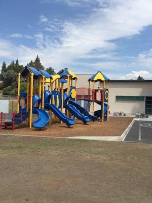 Playground next to preschool classes