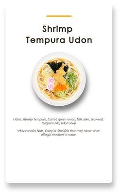 Shrimp tempura udon