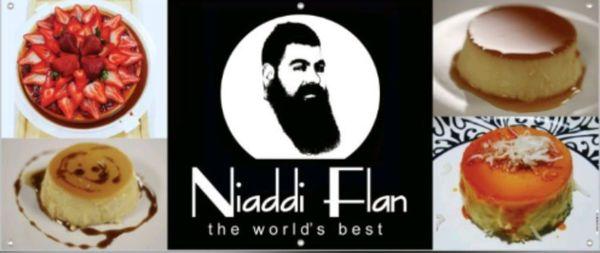 Niaddi Flan Logo and featured flans