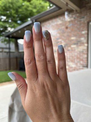 Ombré and marble nails