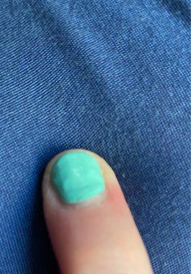 Bumpy nail process