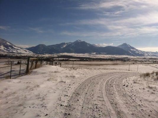 This photo was taken in Paradise Valley, MT after a long, cold day of moving help! The best part was another lifetime customer!