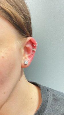 multiple piercing and cartilage