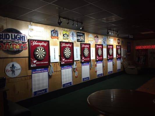 More steel tip boards. 12 total for dart tournaments. We are the home bar  for SLCDA.