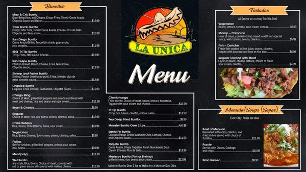 New Menu!!!