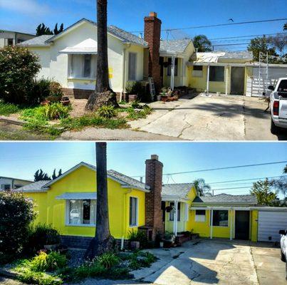 Before and After- House in Shell Beach Ca