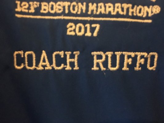 Memorable Impressions embroidered "Coach Ruffo"