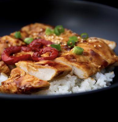 Teppanyaki Grilled Chicken with garlic infused rice