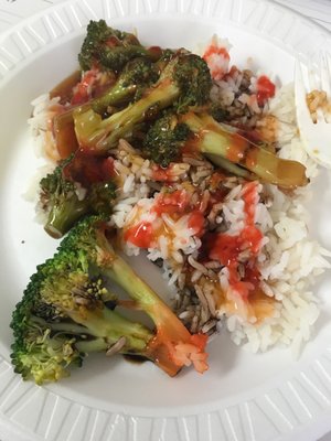 Broccoli with garlic sauce