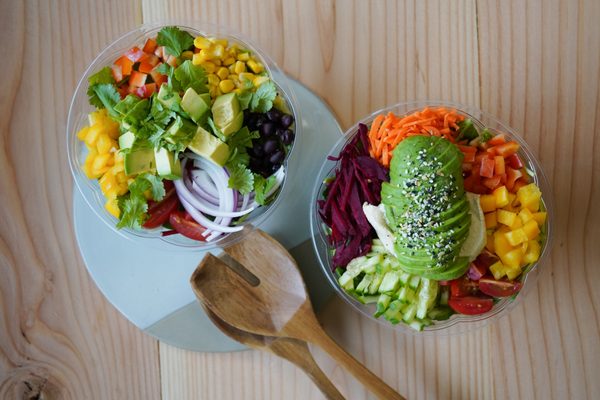 Bright Bowl and Mexican Salad