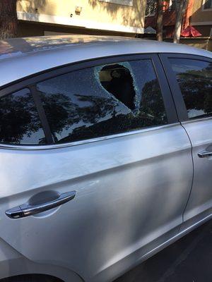 2016 Hyundai Elantra rear passenger door glass.