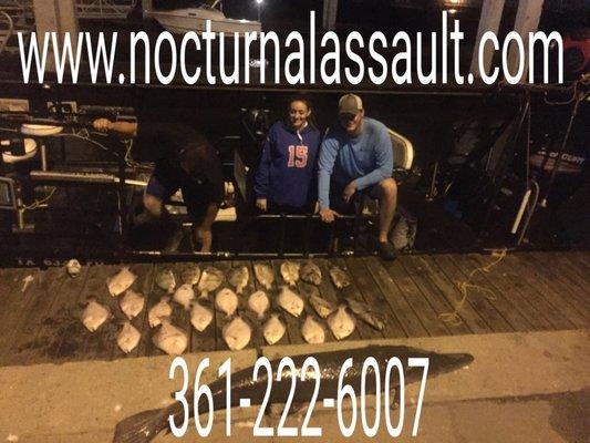 Flounder gigging Aransas Pass