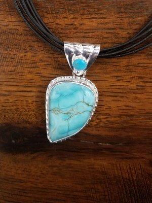 Sterling silver turquoise necklace