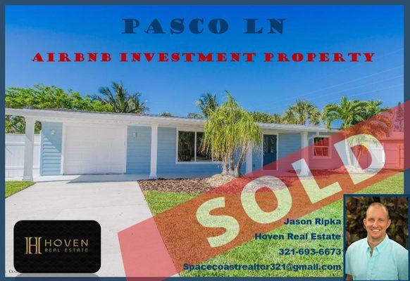 I was able to help my investor find this amazing home that is now an income producing machine in Cocoa Beach. Check out the airbnb listing.