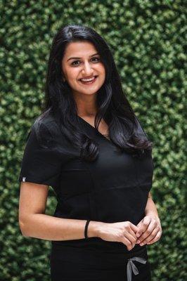 Radhika Patel, DNP, FNP-C, our founder and cosmetic dermatology nurse practitioner