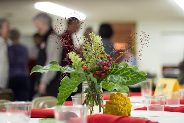 beautiful donated flower arrangements!