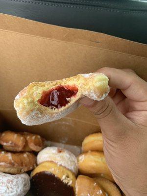 Their strawberry filling is amazing and has more than enough filling