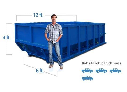 10 cubic yard dumpster