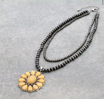 Yellow Concho Necklace ($17.50)