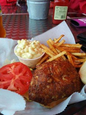 Crab cake sandwich platter